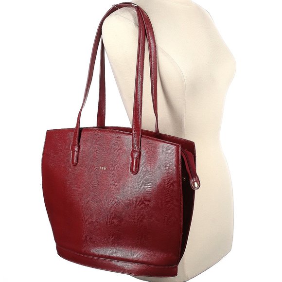 MiMi DiCarlo Leather Red Tote - Picture 3 of 9